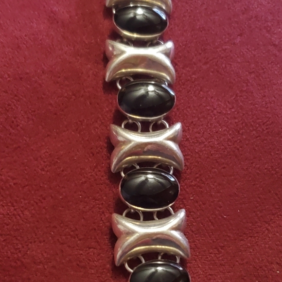 Onyx Sterling Silver bracelet - Picture 3 of 5